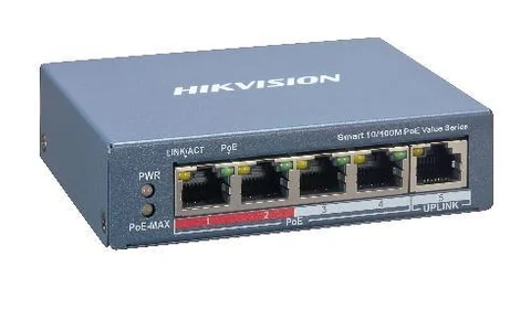 Hikvision DS-3E1105P-EI/M 4-Port Fast Ethernet Smart PoE Switch